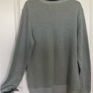 Method Men’s Quarter Zip Sweater Gray Ribbed Knit Size Large